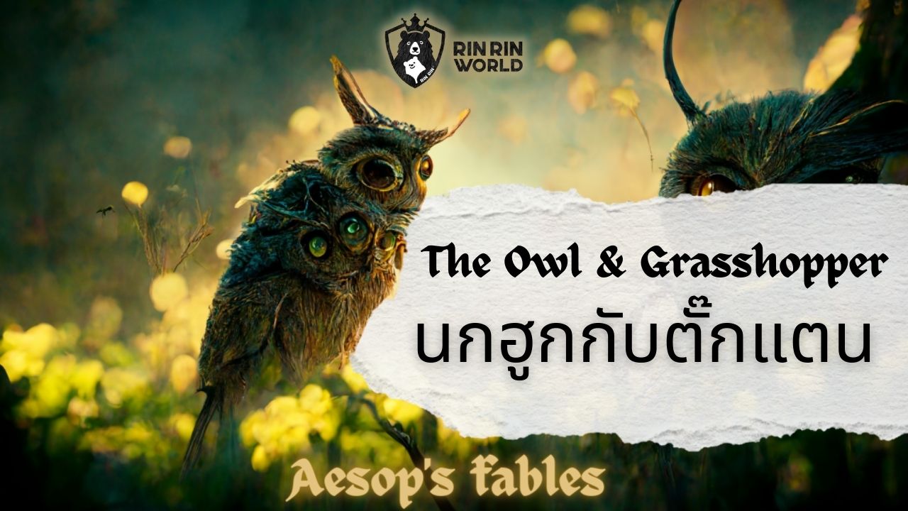 นิทานอีสป นกฮูกกับตั๊กแตน The Owl and the grasshopper