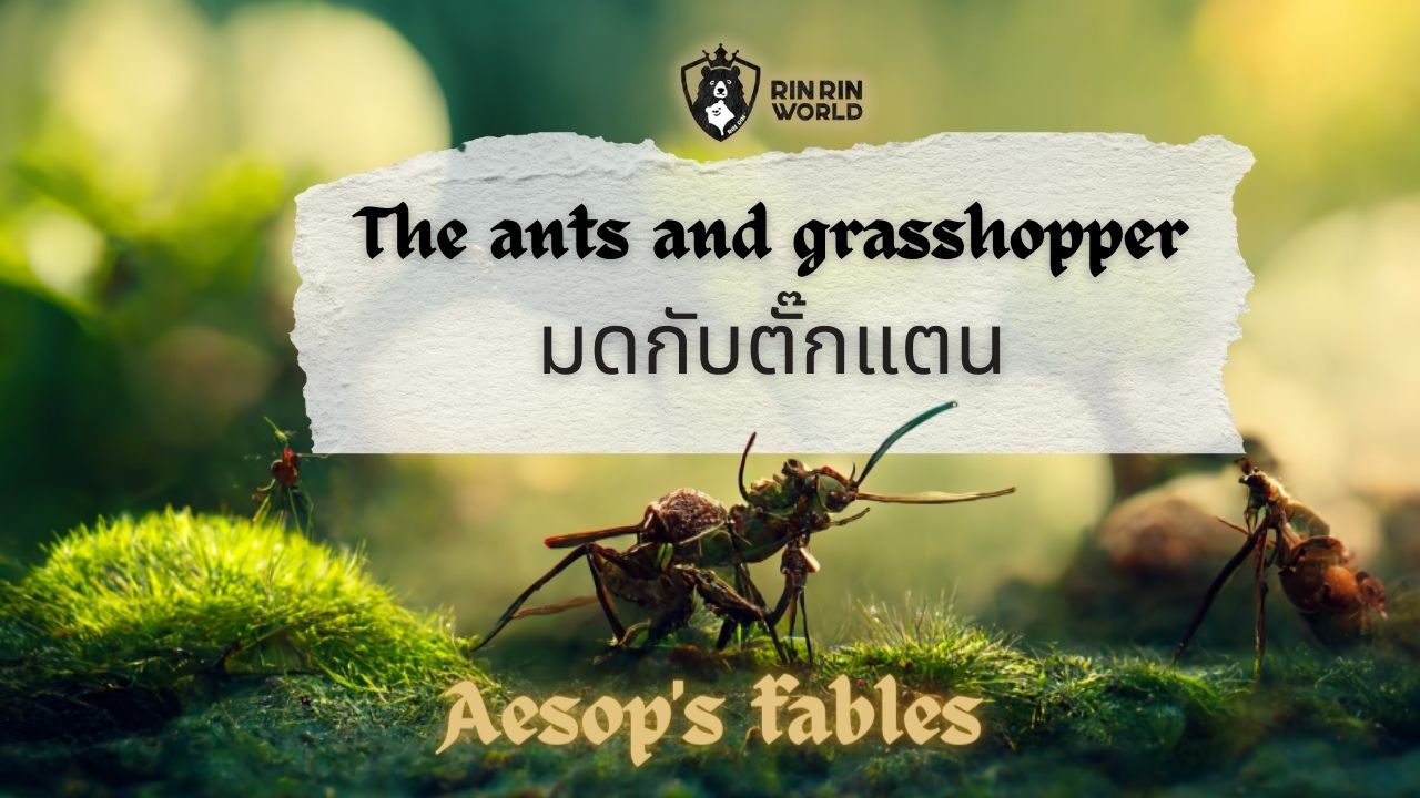 นิทานอีสป มดกับตั๊กแตน The ants and the grasshopper