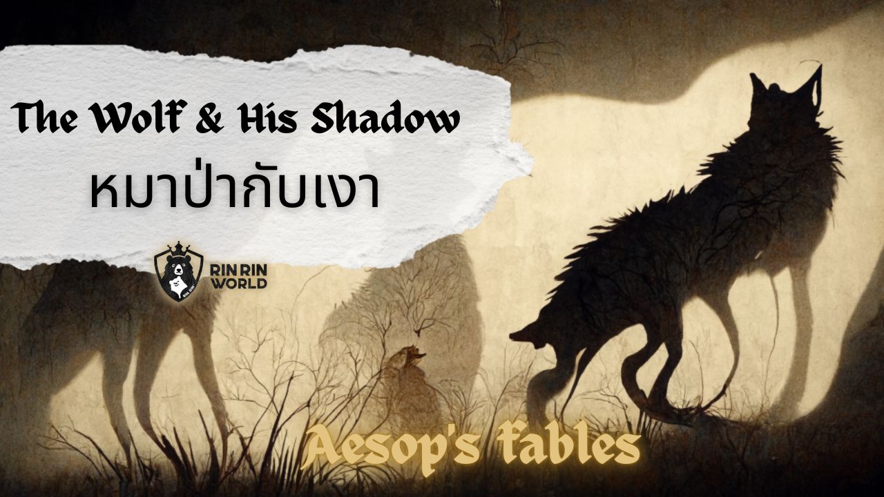 นิทานอีสป หมาป่ากับเงา The Wolf & His Shadow