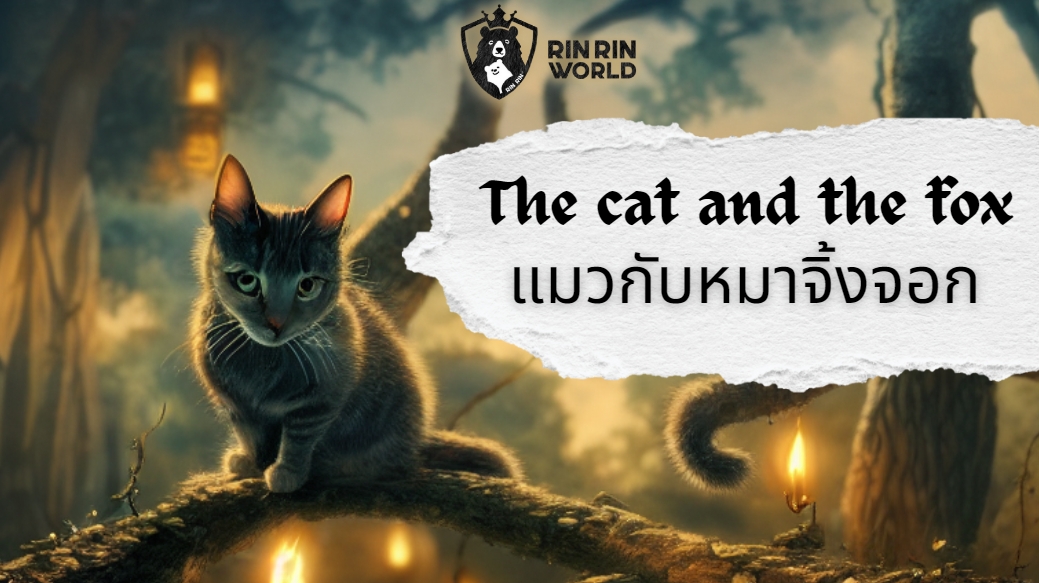 นิทานอีสป แมวกับหมาจิ้งจอก The cat and the fox