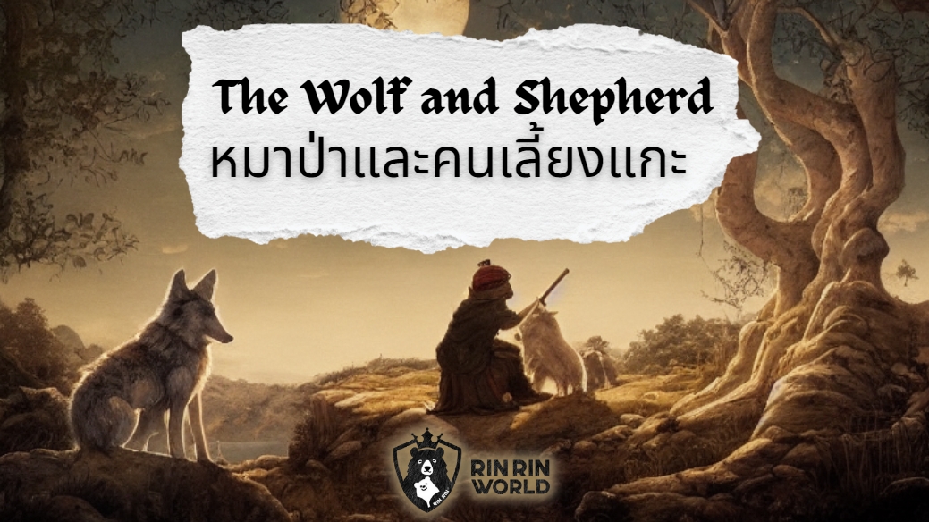 นิทานอีสป หมาป่าและคนเลี้ยงแกะ The Wolf and the Shepherd