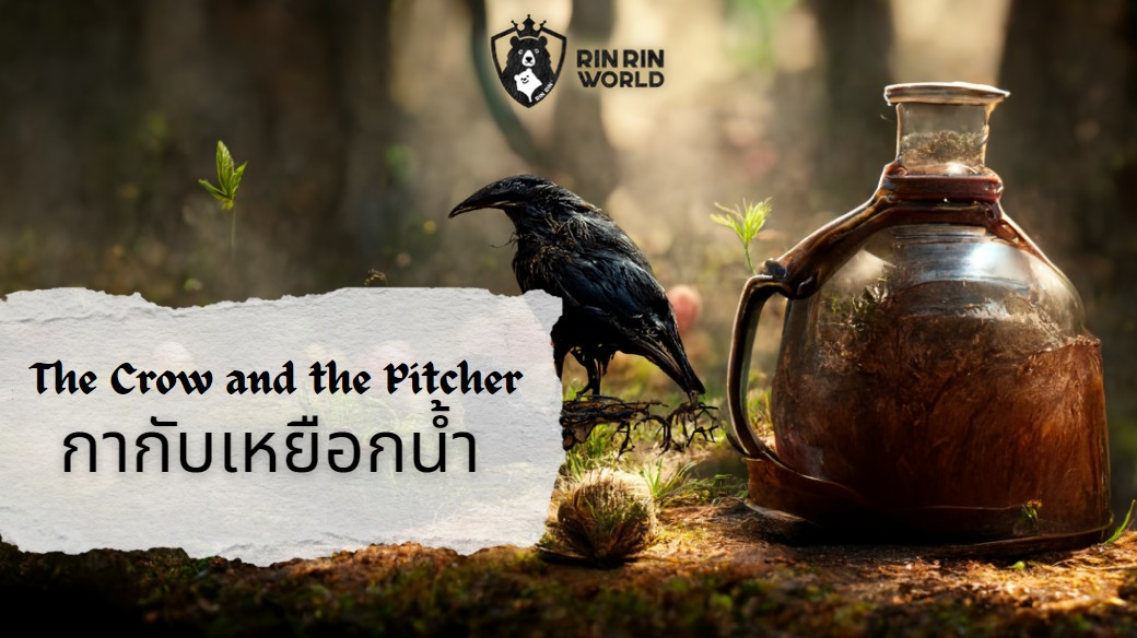 นิทานอีสป อีกากับเหยือกน้ำ The Crow and the Pitcher